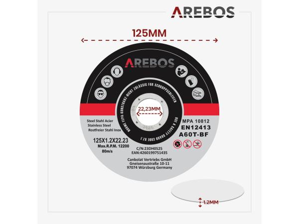 Slijpschijven - 50 stuks - 125mm x 1mm