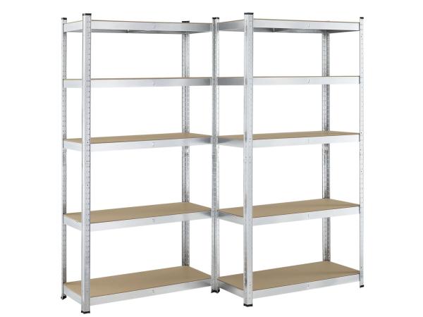 2 stuks Magazijnstelling - Basic - 180 x 90 x 40 cm