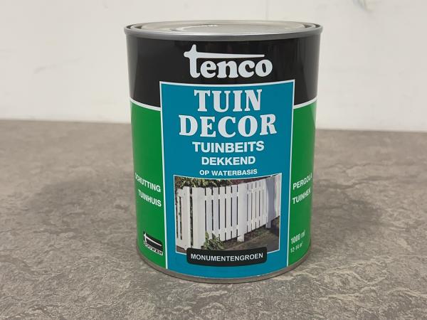 5x Tenco tuinbeits dekkend monumentengroen 1000ml