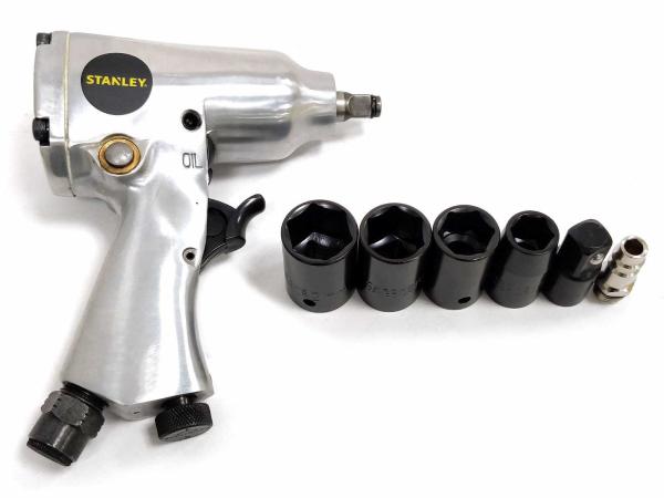 Stanley 3/8 impact wrench with 5 impact sockets