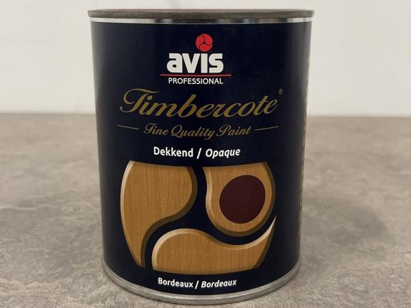2x Avis Timbercote dekkend bordeaux 1000ml