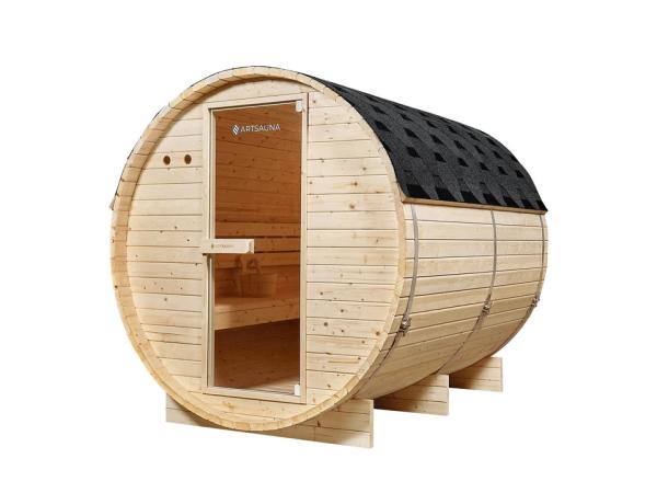 Barrelsauna Spitsbergen - Incl. saunakachel - Ø 190 cm - 3,6