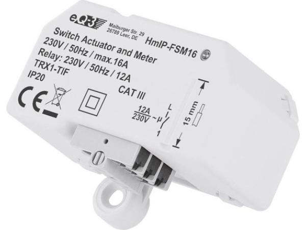 Homematic IP HmIP-FSM16 switching actuator with measuring function