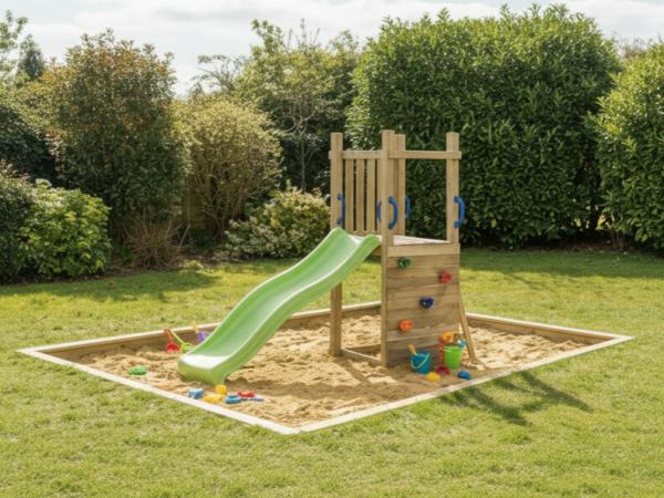 Speeltoestel met glijbaan 235x70x175cm