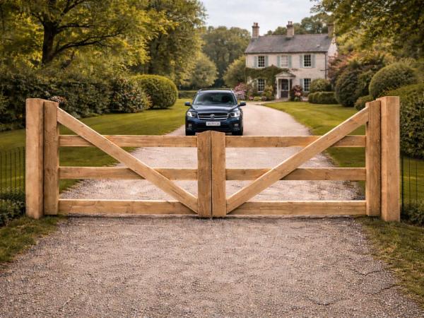 Dubbele poort Douglas - 400x100cm