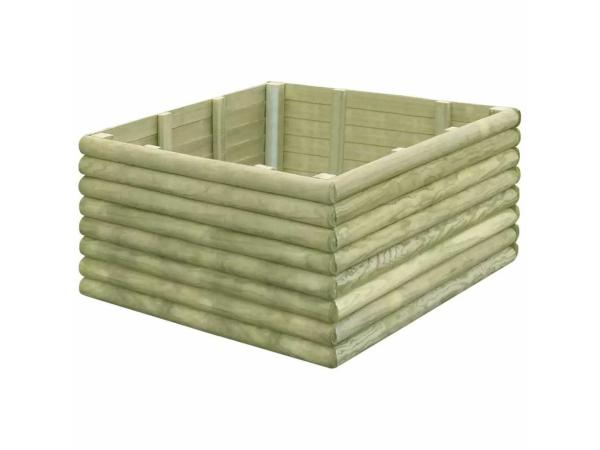 Grenen bloembak geïmpregneerd 106x106x48cm