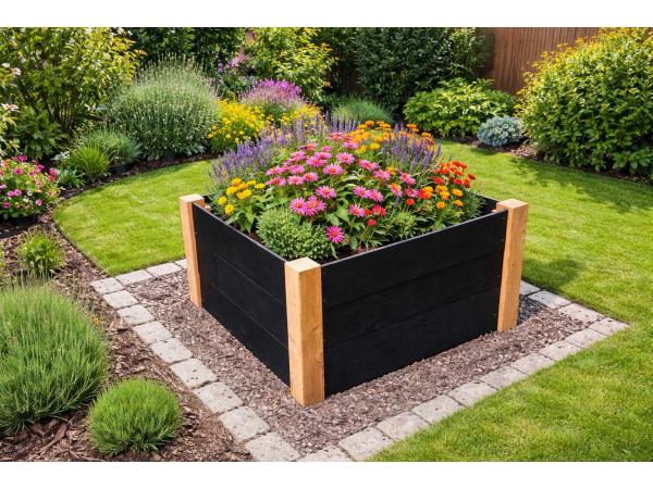 Vuren/Douglas bloembak - 96x96x54 cm