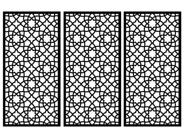 3x Composiet terrasscherm "Alhambra" 180x90cm