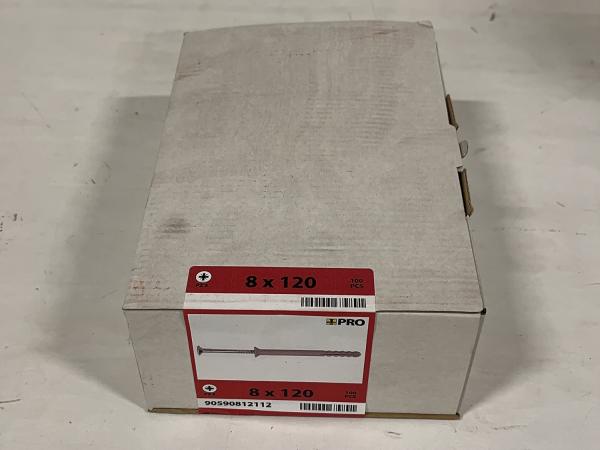 11x SWG slagplug ø8x120mm nylon/verzinkt staal 100-pack