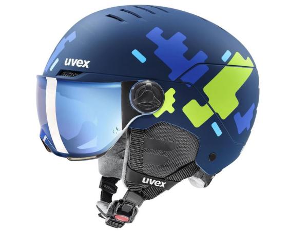 uvex rocket jr visor Ski snowboard helm maat 51-55