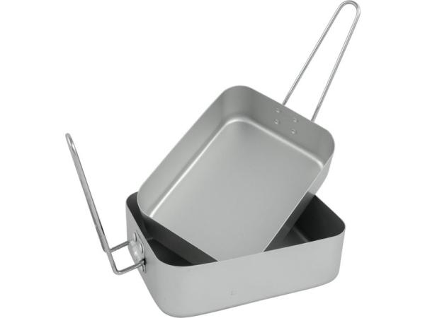 48x Camping Pannenset - Mess Tin - 2-Delig - Aluminium 