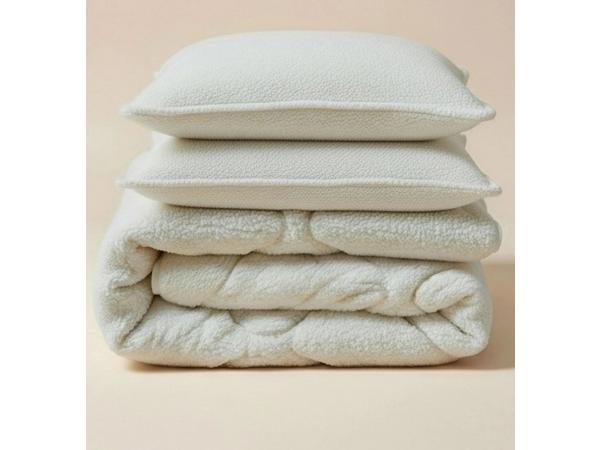 Teddy dekbed zonder overtrek met kussensloop 140x200