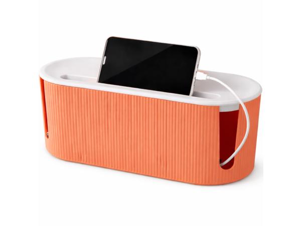 We-Bora Kabelbox Stekkerdoos - Kabel Opbergbox Oranje