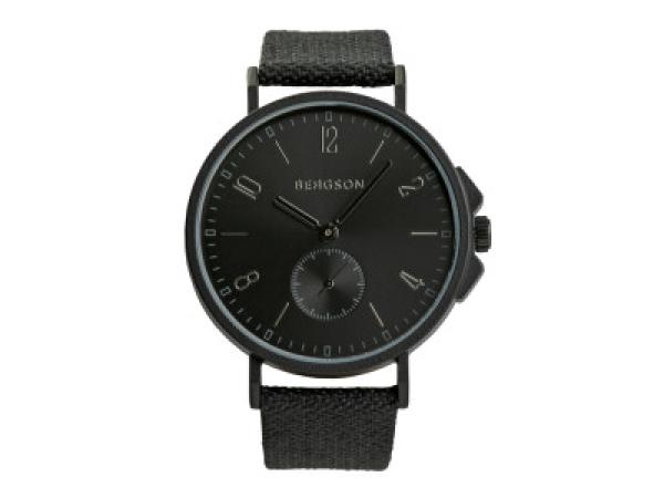 Bergson Ocean unisex horloge zwart 42mm