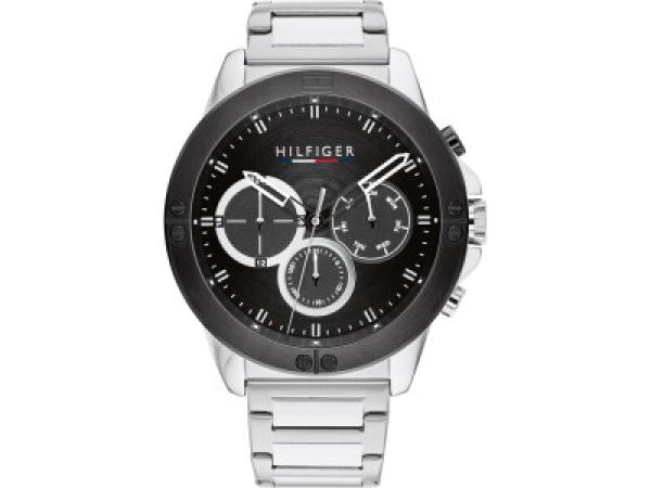 Tommy Hilfiger Watch Harley Silver/Black 46mm