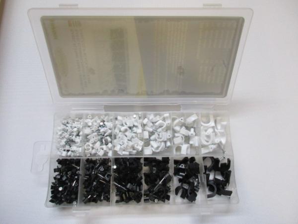 Assortiment Kabelklemmen Zwart en Wit 390-delig