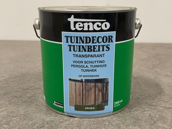 2x Tenco tuinbeits transparant groen 2500ml