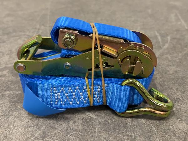 5x  Konvox spanband ratelgesp+haak 25 mm x 5 m