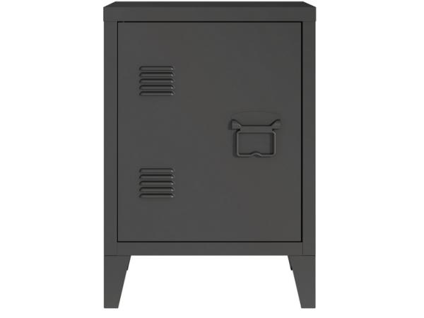 Nachtkastje Inari metaal 57x40x30 cm zwart