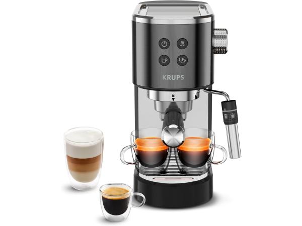 Krups XP444G Virtuoso+ Espresso Piston Machine - 15 bar