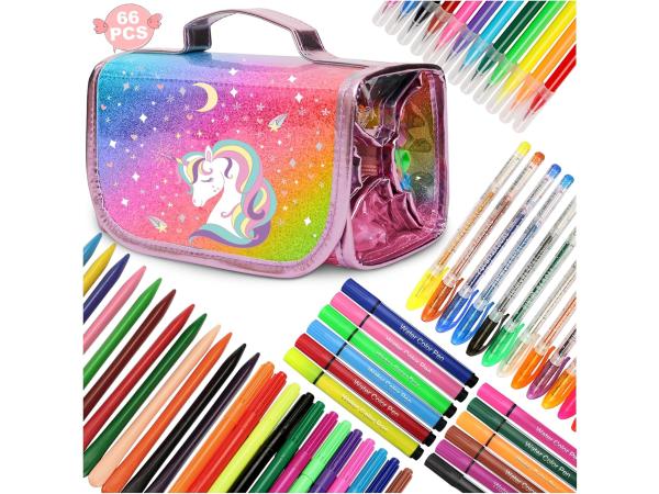 Complete teken set eenhoorn