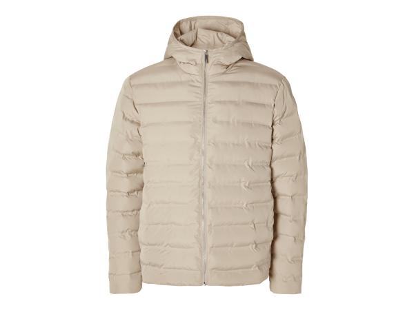 Selected Homme Barry Quilted Hooded Jacket Pure Cashmere - XL