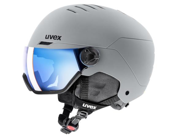 uvex wanted visor ski snowboardhelm met vizier maat 58-61cm