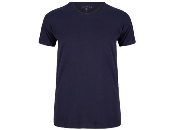 Presly &amp; Sun Jack Steve V-Neck Tee Navy - XL