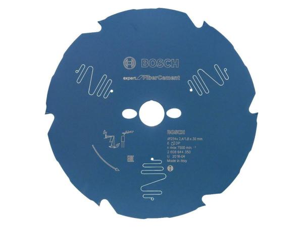 Bosch cirkelzaagblad ø254mm 6T Expert for Fiber Cement,