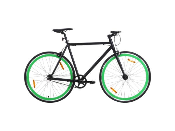 Stadsfiets Zwart Groen 59 CM B keuze*