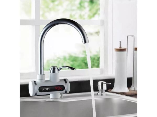 Elektrisch verwarmde kraan tot 60 graden