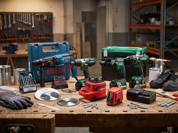 Verzendveiling | A-merk gereedschap & toebehoren – Bosch, Hikoki, Einhell, Sola