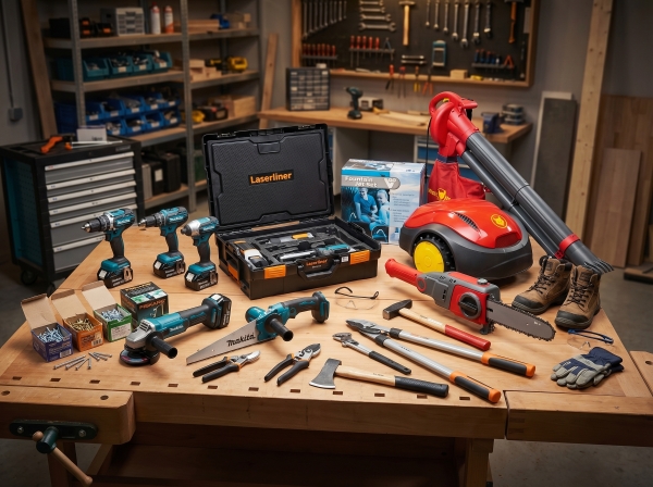 A-merk gereedschap, tuinartikelen & accessoires (o.a. Makita, Fiskars, Wolf-Garten)