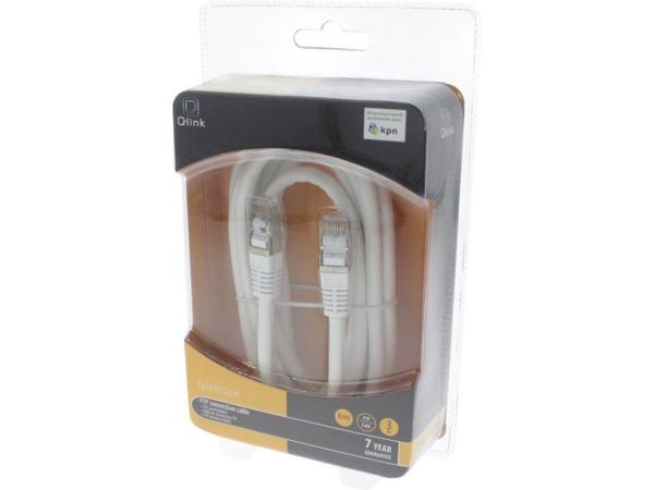 Q-LINK Netwerk aansluitkabel CAT6 FTP wit 3 m