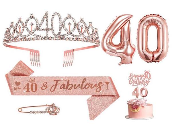 Birthday decorations for women turning 40