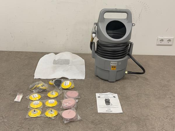 Airapp zandstraalapparaat met accessoires