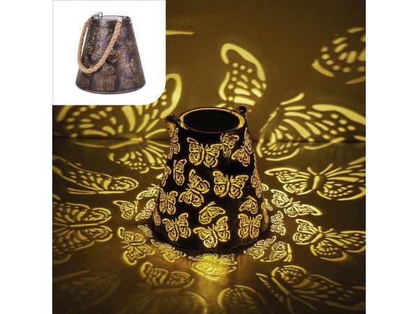 Gadgy Solar Tuinlamp LED met Schaduweffect Brons/Goud