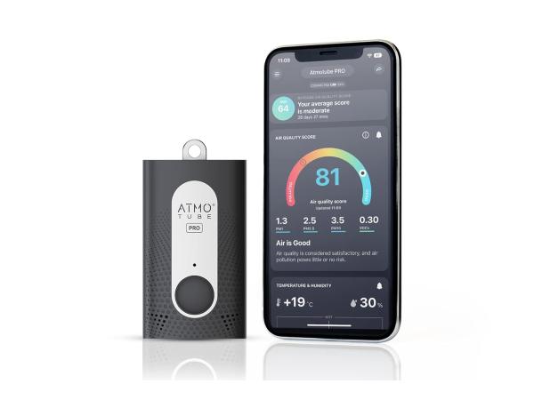 Atmotube PRO draagbare luchtkwaliteitsmonitor