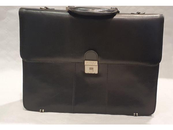Rillstab original- business tas- zwart leer