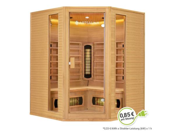 Infraroodcabine Nyborg E150V - 150x150x190 cm - Dubbele Tech