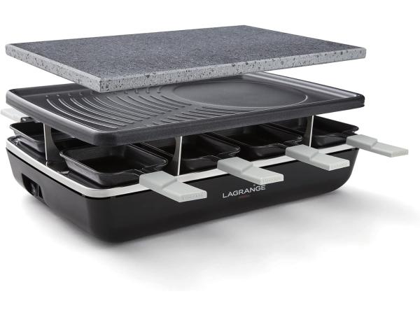 Lagrange Element Black Grill + grillsteen - 1200W