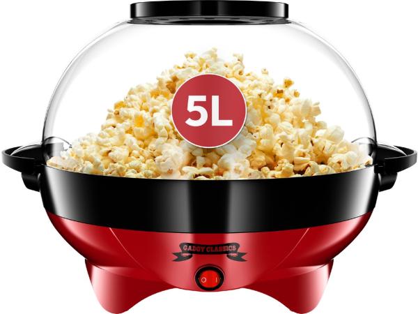 Gadgy Popcorn Machine Round with Non-stick Coating 5 liters