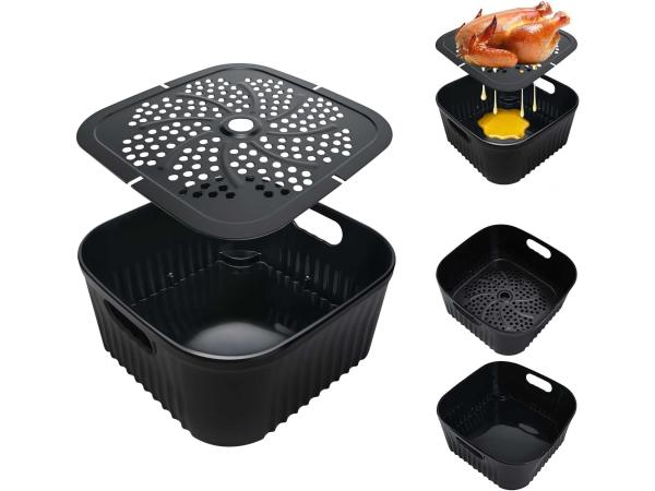 Airfryer siliconenvorm accessoire - 21 cm 