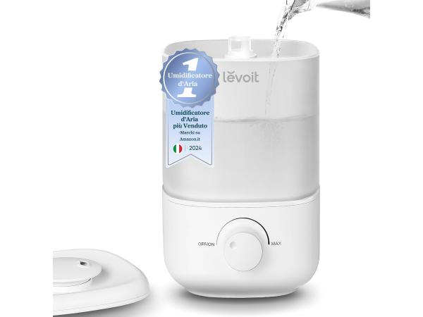 Levoit luchtbevochtiger met 360°-mondstuk 2.5L