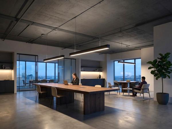 4x 40W LED 120cm Linear Hanglamp 3 kleur licht switch zwart