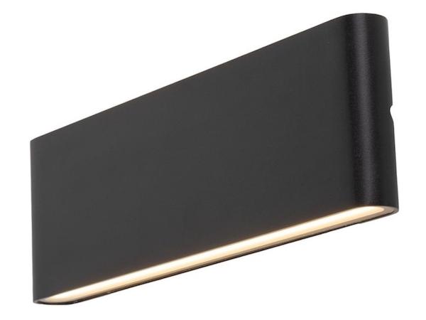 8x 20W LED Wall Lamp duo light black warm white waterproof 30cm