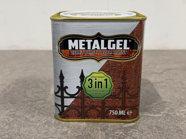 6x Metalgel 3-in-1 lacquer gold metallic 750ml