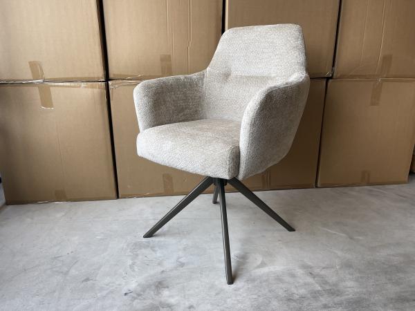 Dining chair Monzi (set of 6) - Fabric - Desert