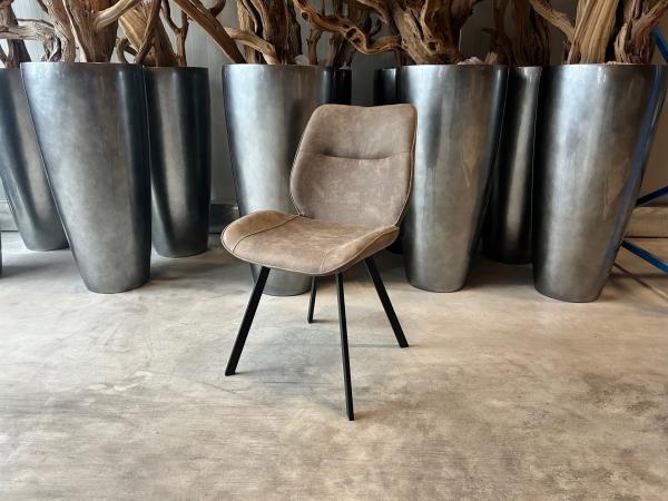 Mason Chair (set of 4) Fabric - Stone - Grey - Brown