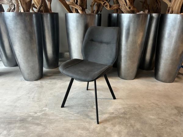 Mason chair (set of 8) Fabric - Anthracite - Grey